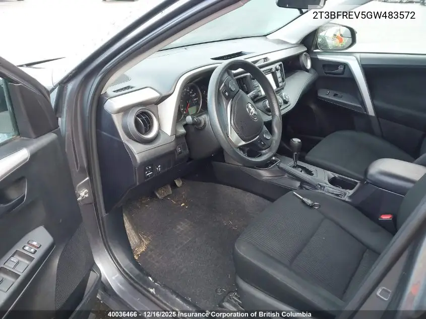 2T3BFREV5GW483572 2016 Toyota Rav4 Le