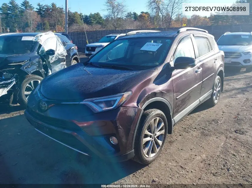 2T3DFREV7GW508898 2016 Toyota Rav4 Limited