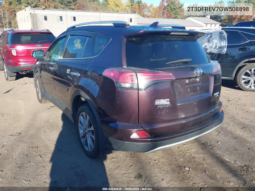 2T3DFREV7GW508898 2016 Toyota Rav4 Limited
