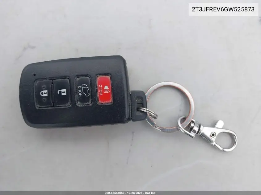 2T3JFREV6GW525873 2016 Toyota Rav4 Se