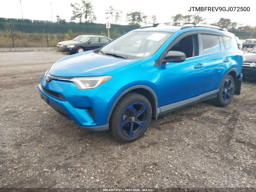 JTMBFREV9GJ072500 2016 Toyota Rav4 Le