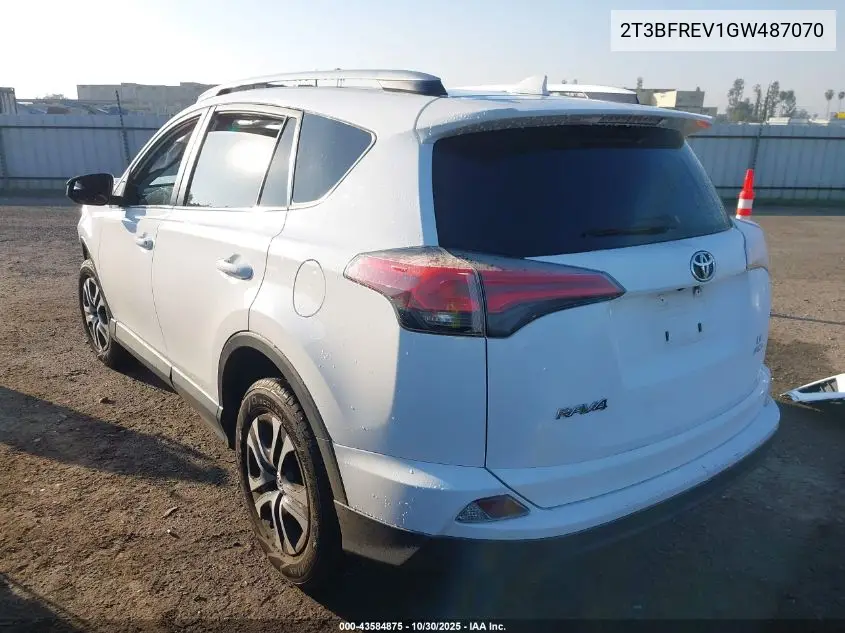 2T3BFREV1GW487070 2016 Toyota Rav4 Le