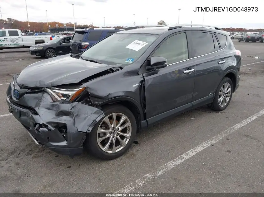 JTMDJREV1GD048973 2016 Toyota Rav4 Hybrid Limited