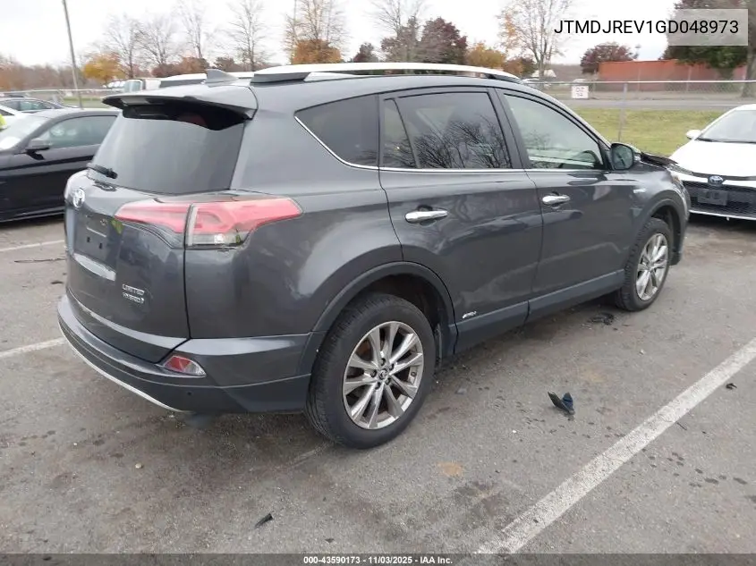 JTMDJREV1GD048973 2016 Toyota Rav4 Hybrid Limited