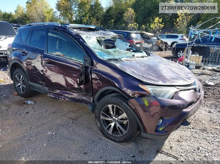 2T3WFREV7GW280698 2016 Toyota Rav4 Xle