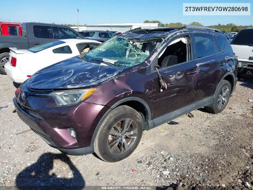 2T3WFREV7GW280698 2016 Toyota Rav4 Xle