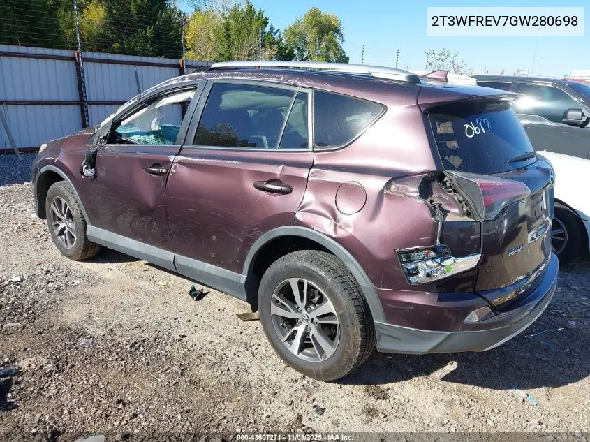 2T3WFREV7GW280698 2016 Toyota Rav4 Xle