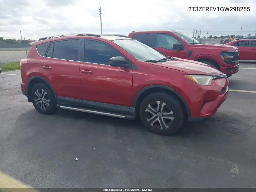 2T3ZFREV1GW298255 2016 Toyota Rav4 Le