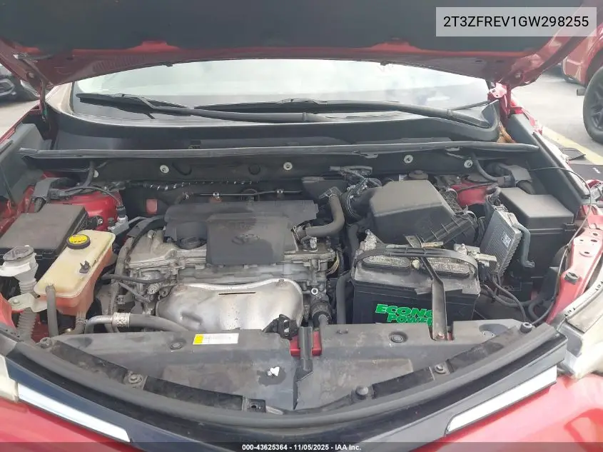 2T3ZFREV1GW298255 2016 Toyota Rav4 Le