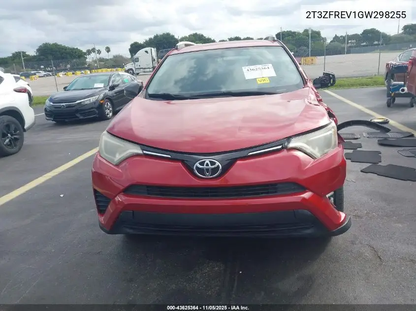 2T3ZFREV1GW298255 2016 Toyota Rav4 Le