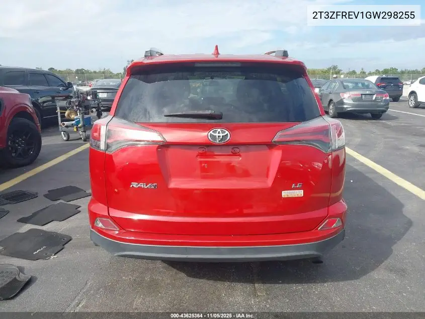 2T3ZFREV1GW298255 2016 Toyota Rav4 Le