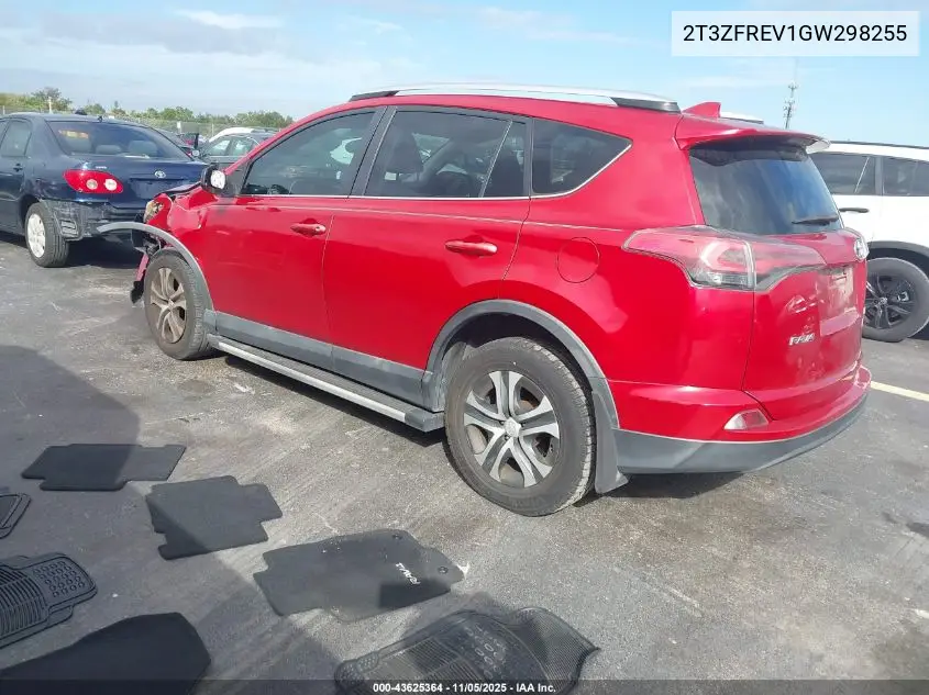 2T3ZFREV1GW298255 2016 Toyota Rav4 Le