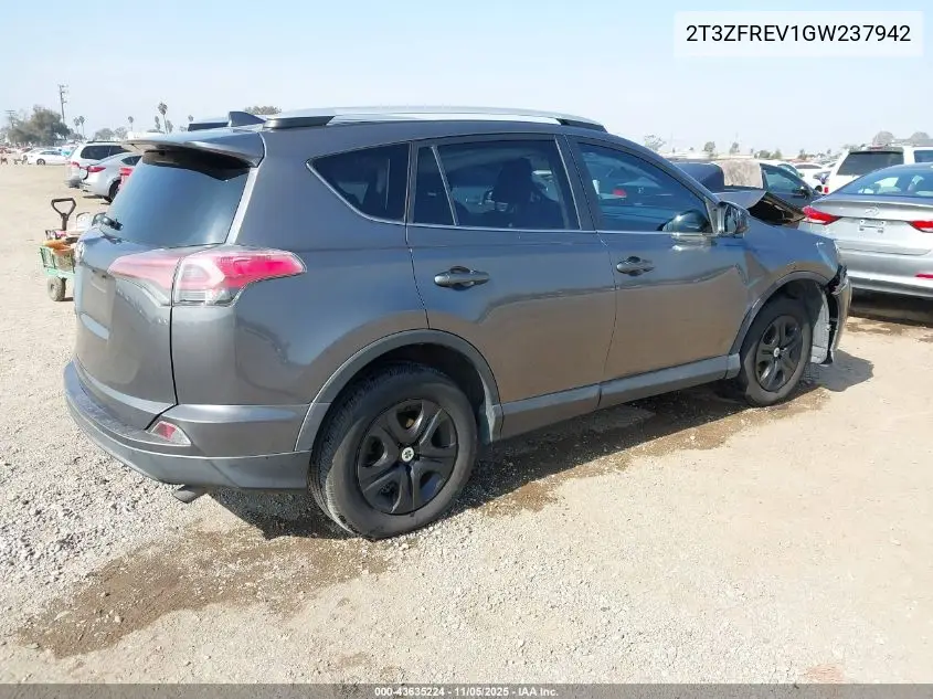 2T3ZFREV1GW237942 2016 Toyota Rav4 Le