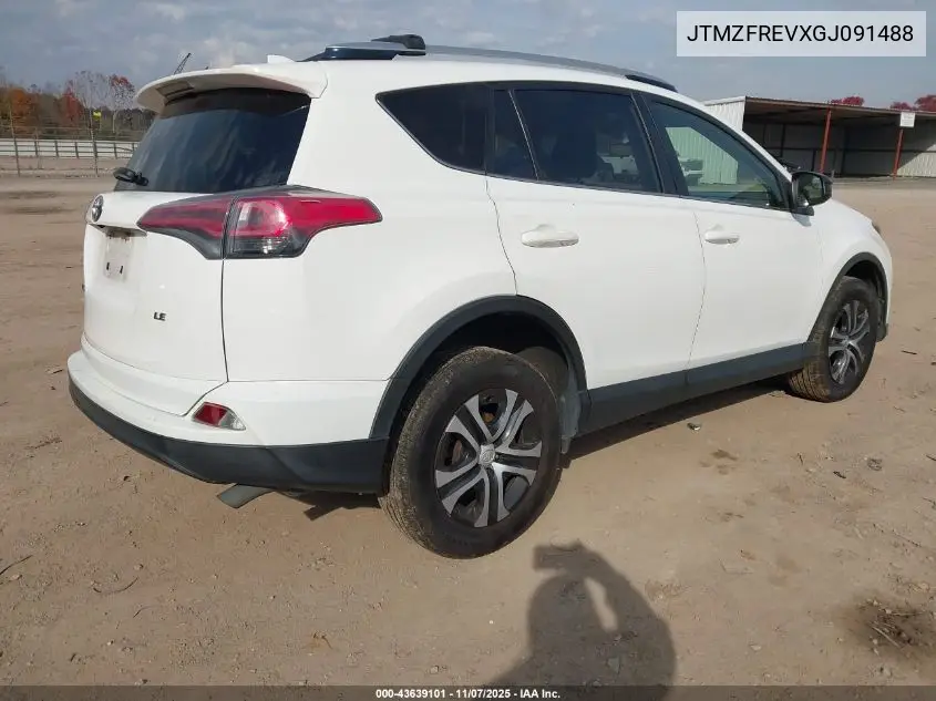 JTMZFREVXGJ091488 2016 Toyota Rav4 Le