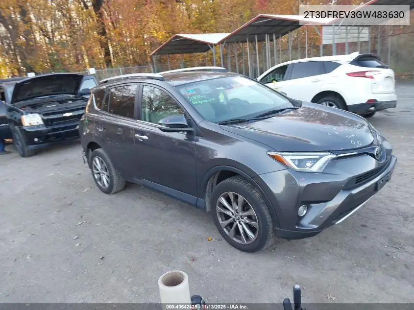 2T3DFREV3GW483630 2016 Toyota Rav4 Limited