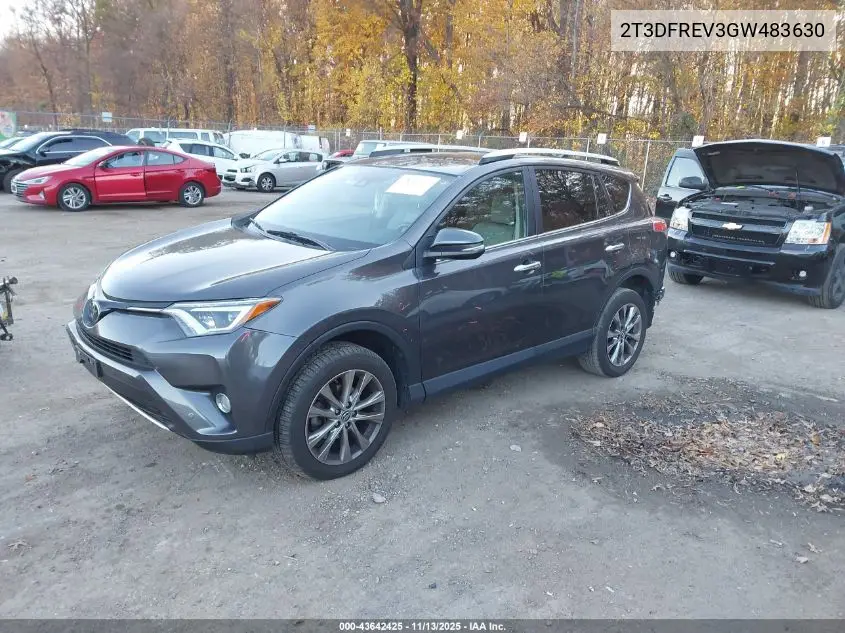 2T3DFREV3GW483630 2016 Toyota Rav4 Limited