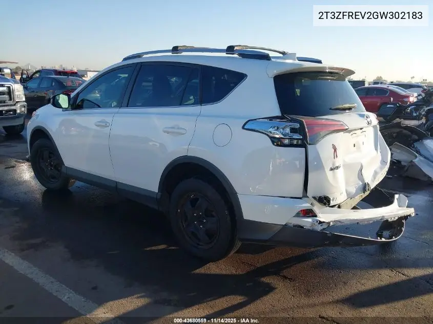 2T3ZFREV2GW302183 2016 Toyota Rav4 Le