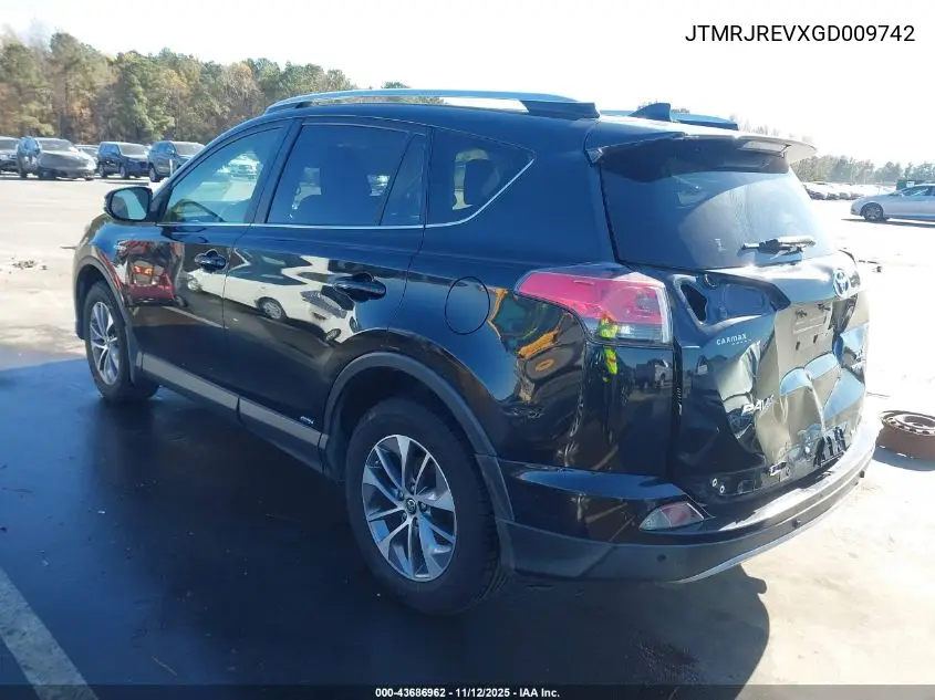 JTMRJREVXGD009742 2016 Toyota Rav4 Hybrid Xle