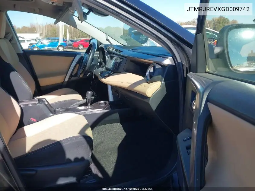 JTMRJREVXGD009742 2016 Toyota Rav4 Hybrid Xle