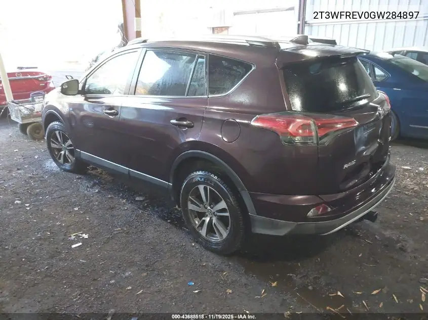 2T3WFREV0GW284897 2016 Toyota Rav4 Xle