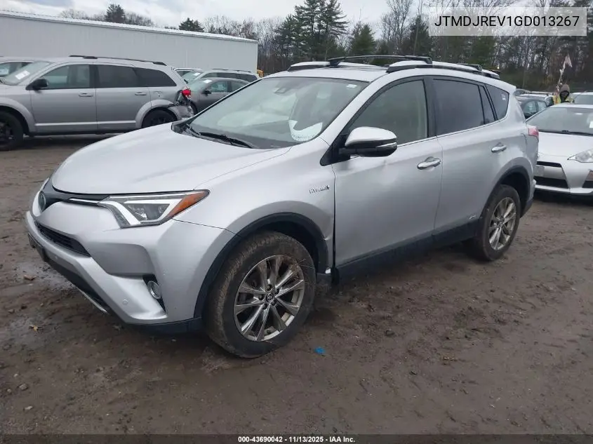 JTMDJREV1GD013267 2016 Toyota Rav4 Hybrid Limited
