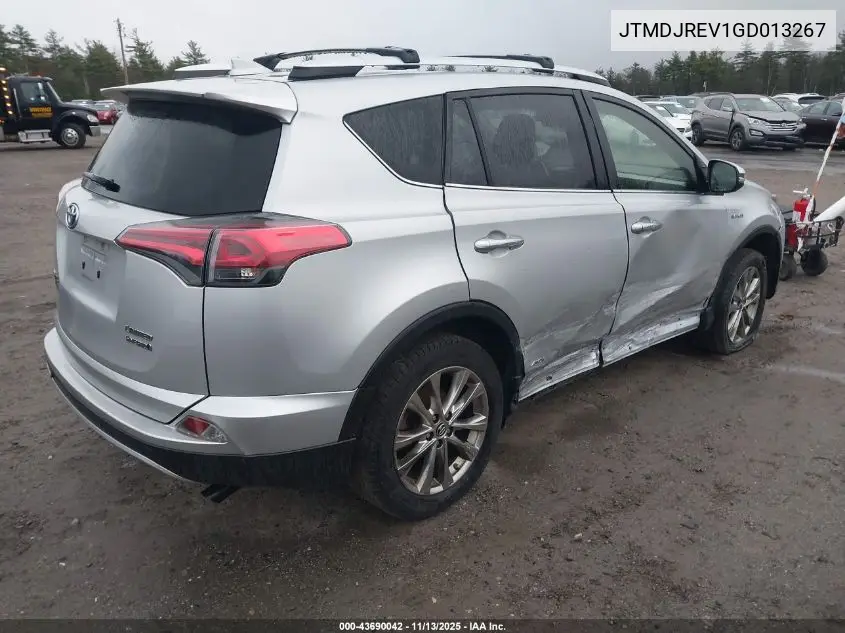 JTMDJREV1GD013267 2016 Toyota Rav4 Hybrid Limited