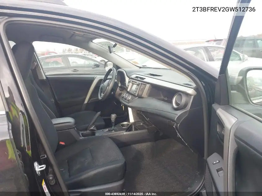 2T3BFREV2GW512736 2016 Toyota Rav4 Le
