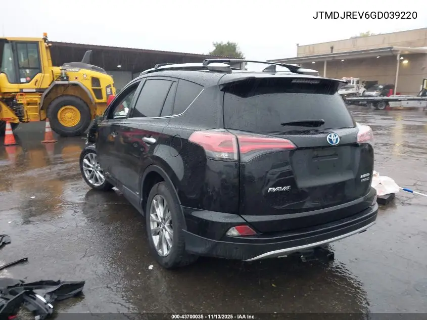 JTMDJREV6GD039220 2016 Toyota Rav4 Hybrid Limited