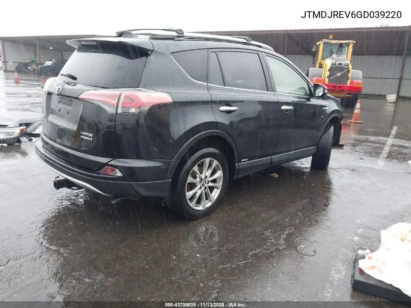 JTMDJREV6GD039220 2016 Toyota Rav4 Hybrid Limited