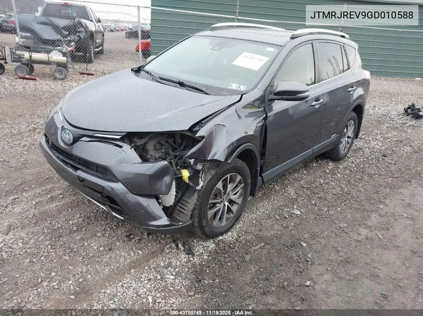 JTMRJREV9GD010588 2016 Toyota Rav4 Hybrid Xle