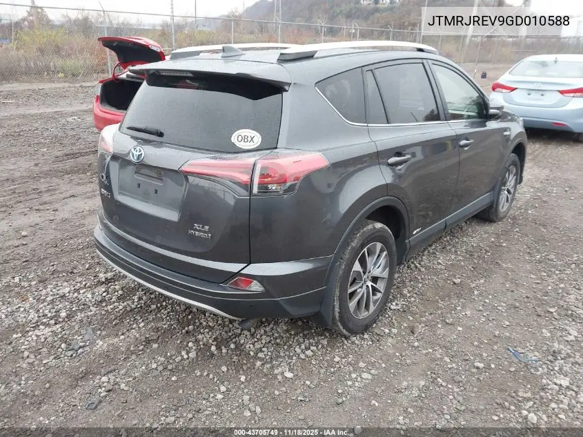 JTMRJREV9GD010588 2016 Toyota Rav4 Hybrid Xle