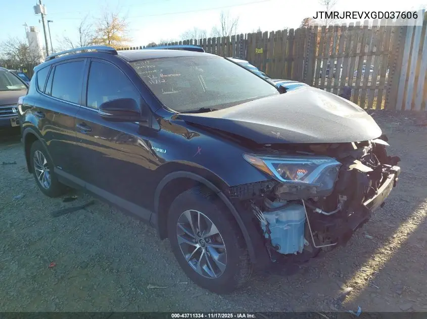 JTMRJREVXGD037606 2016 Toyota Rav4 Hybrid Xle