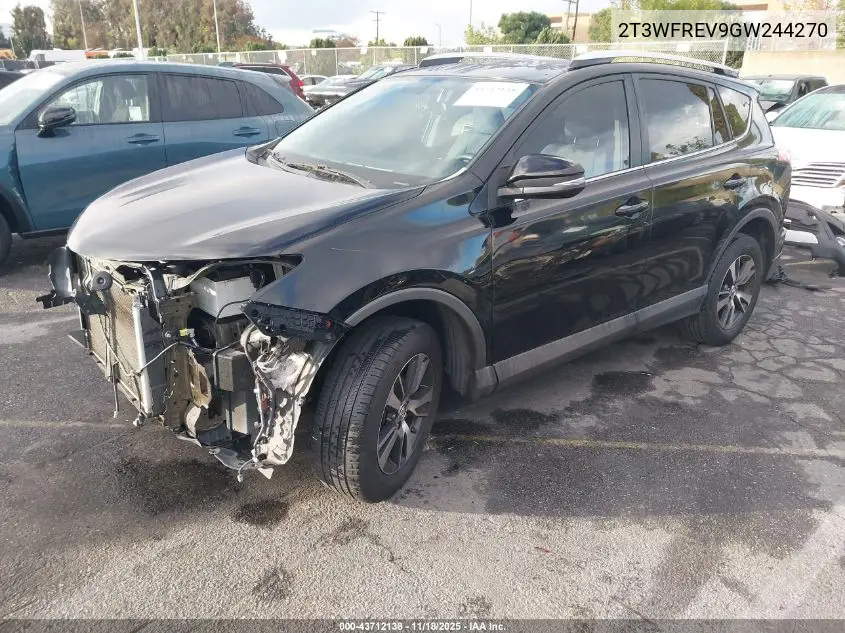 2T3WFREV9GW244270 2016 Toyota Rav4 Xle