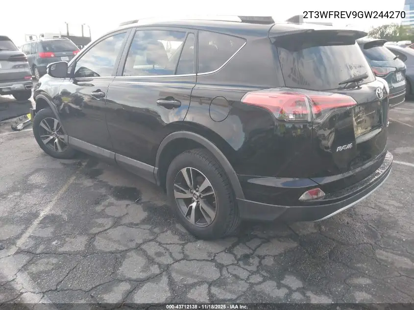 2T3WFREV9GW244270 2016 Toyota Rav4 Xle