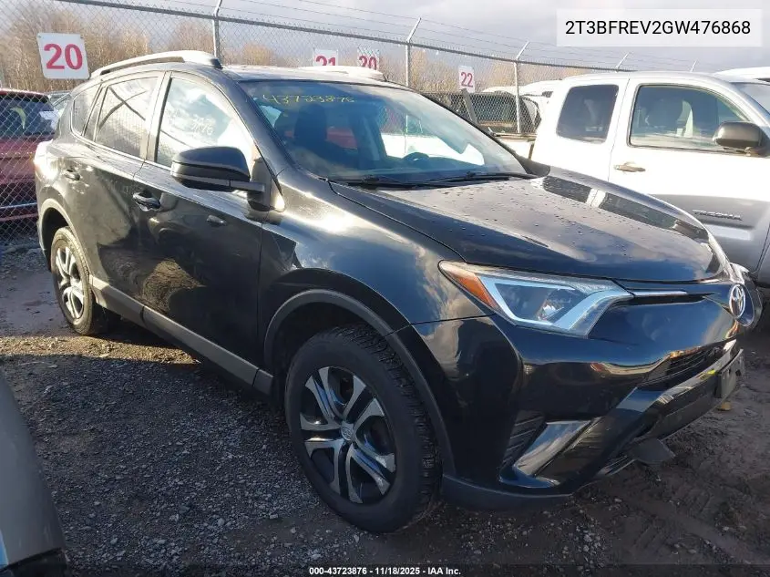 2T3BFREV2GW476868 2016 Toyota Rav4 Le
