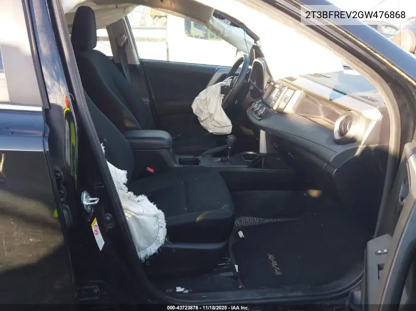 2T3BFREV2GW476868 2016 Toyota Rav4 Le