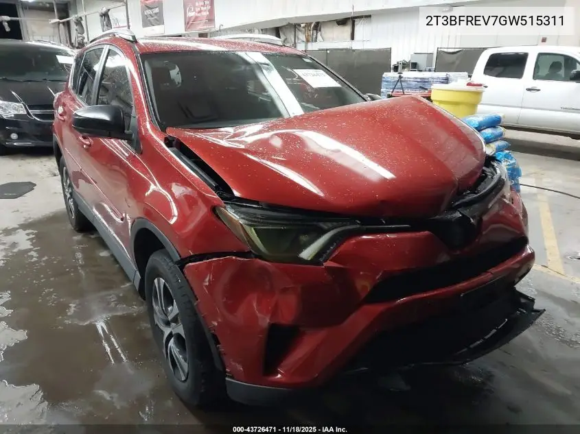 2T3BFREV7GW515311 2016 Toyota Rav4 Le