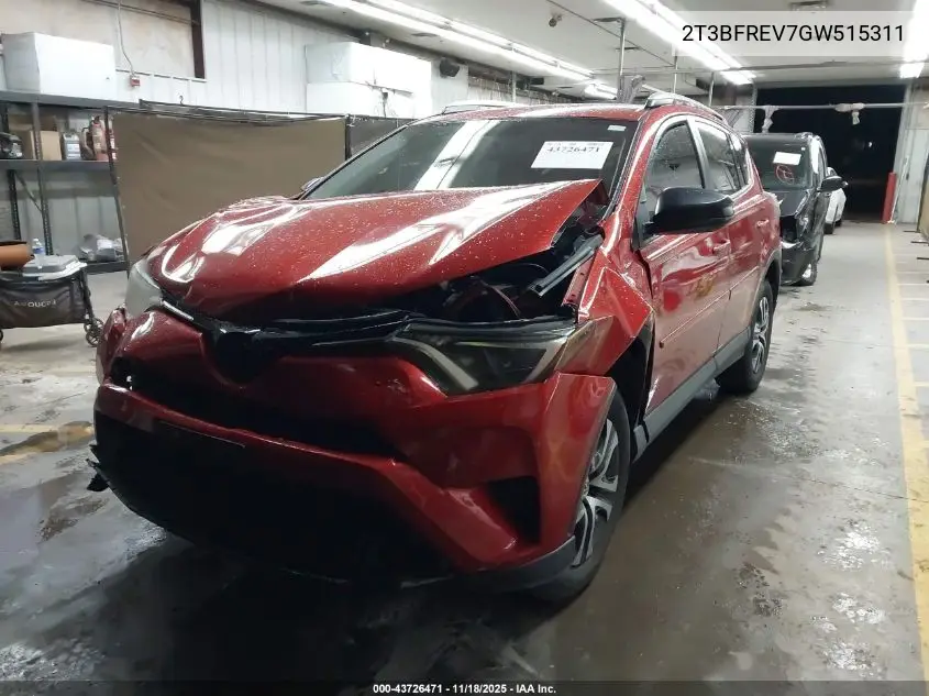 2T3BFREV7GW515311 2016 Toyota Rav4 Le