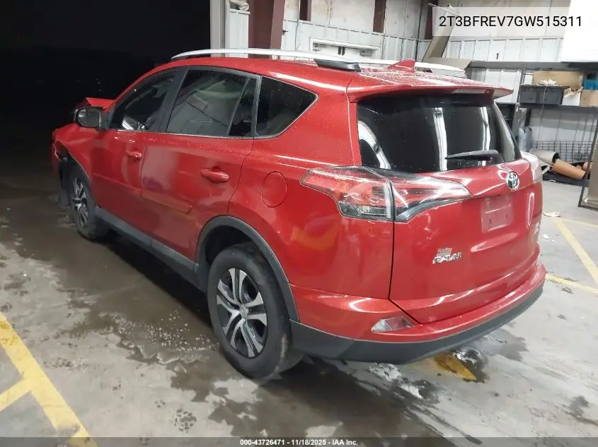 2T3BFREV7GW515311 2016 Toyota Rav4 Le