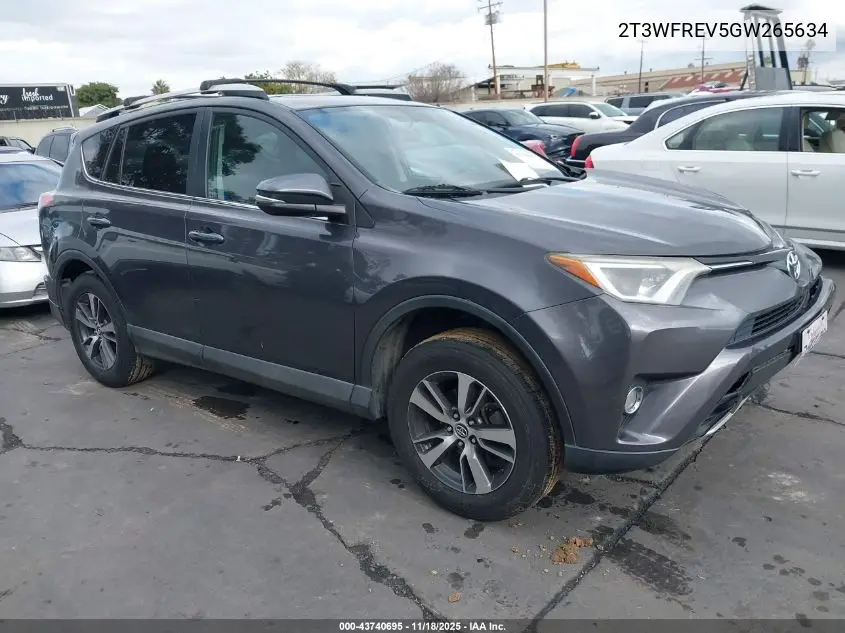 2T3WFREV5GW265634 2016 Toyota Rav4 Xle