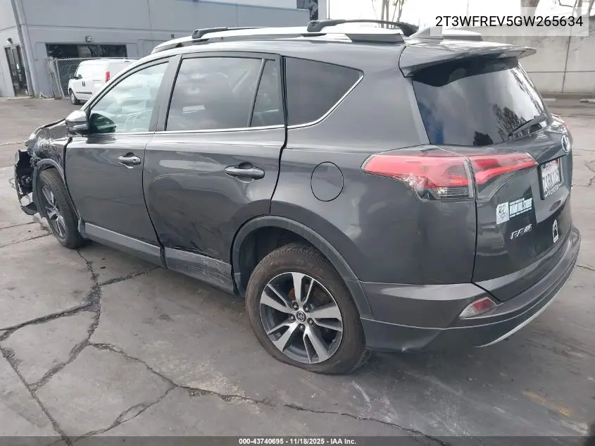 2T3WFREV5GW265634 2016 Toyota Rav4 Xle