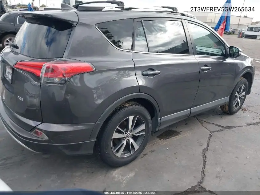 2T3WFREV5GW265634 2016 Toyota Rav4 Xle