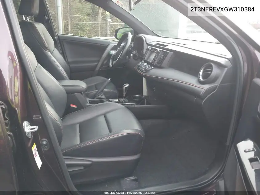 2T3NFREVXGW310384 2016 Toyota Rav4 Se