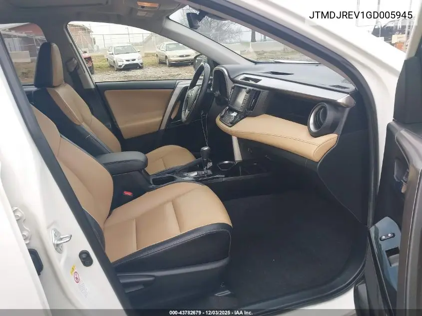 JTMDJREV1GD005945 2016 Toyota Rav4 Hybrid Limited