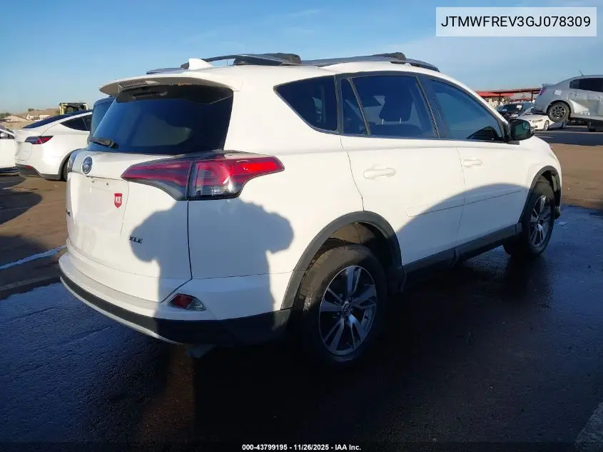 JTMWFREV3GJ078309 2016 Toyota Rav4 Xle