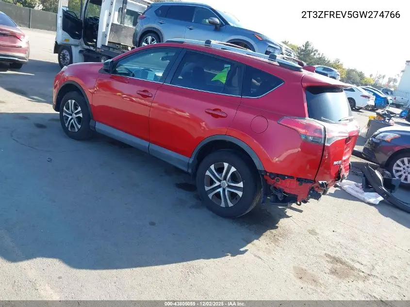 2T3ZFREV5GW274766 2016 Toyota Rav4 Le