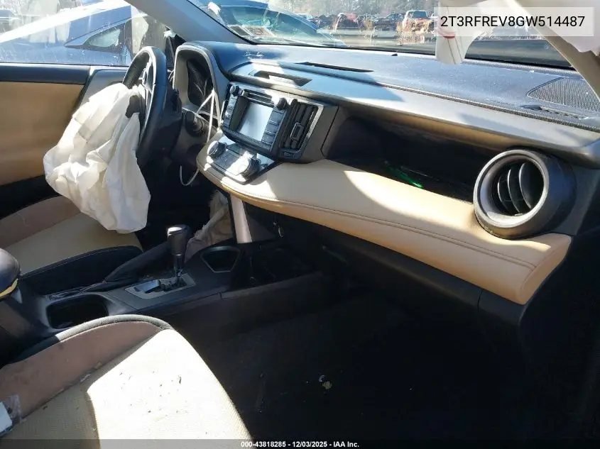 2T3RFREV8GW514487 2016 Toyota Rav4 Xle