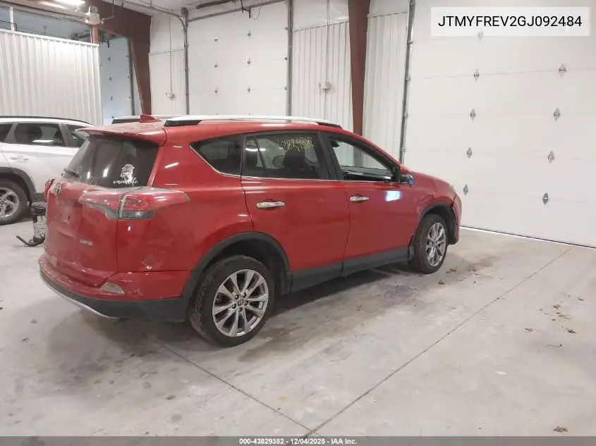 JTMYFREV2GJ092484 2016 Toyota Rav4 Limited
