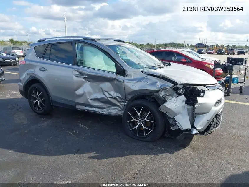 2T3NFREV0GW253564 2016 Toyota Rav4 Se