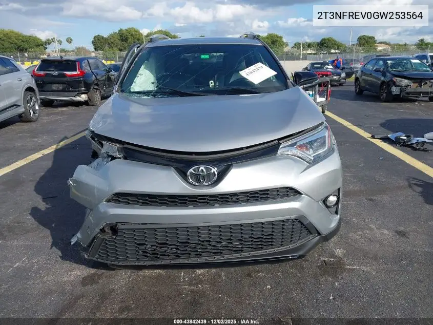 2T3NFREV0GW253564 2016 Toyota Rav4 Se